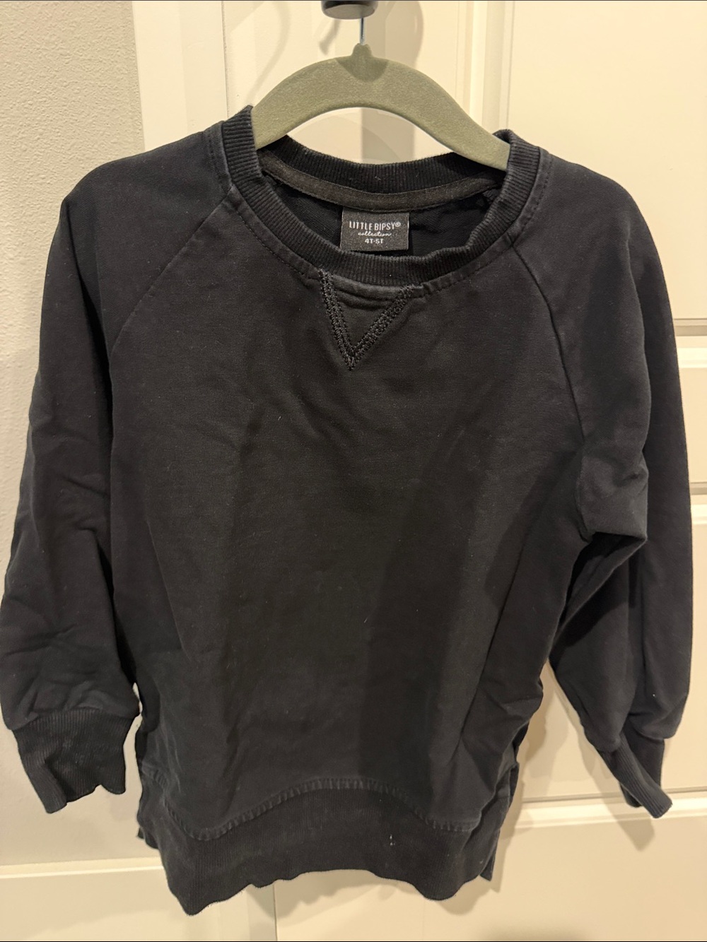 Little Bipsy Men's Black Crewneck Pullover